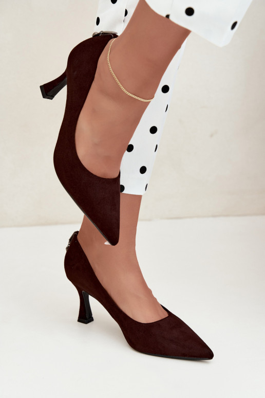 zapatos con tacón Klepsydra Vinceza 62330 en color marrón