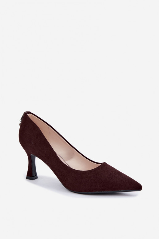 zapatos con tacón Klepsydra Vinceza 62330 en color marrón