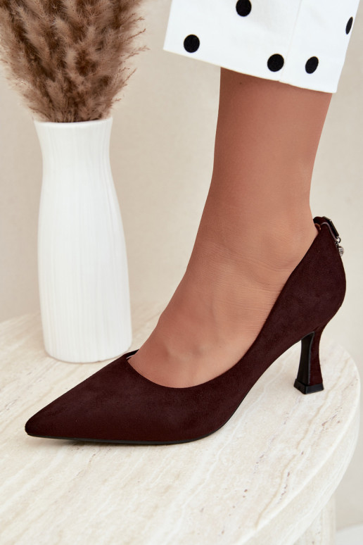 zapatos con tacón Klepsydra Vinceza 62330 en color marrón