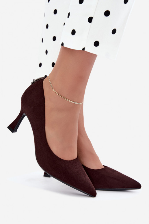 zapatos con tacón Klepsydra Vinceza 62330 en color marrón