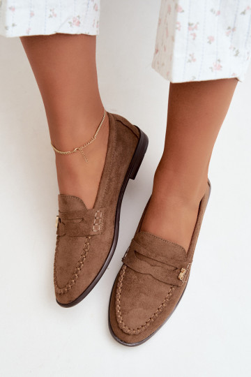 mocasines de mujer con detalles decorativos en color marrón Treya 2