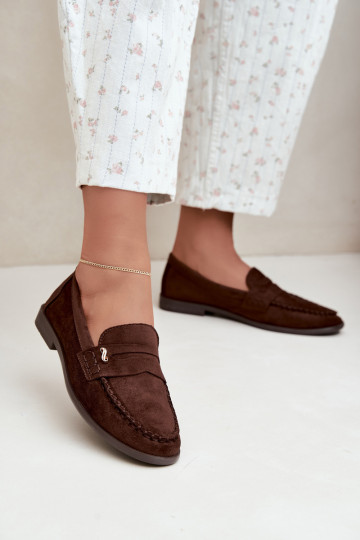 mocasines de mujer con detalles decorativos en color marrón Treya 2