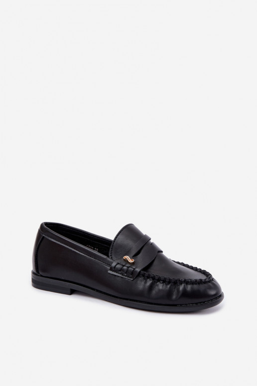 mocasines de mujer con detalles decorativos en color negro Treya