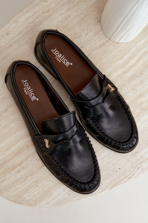 mocasines de mujer con detalles decorativos en color negro Treya