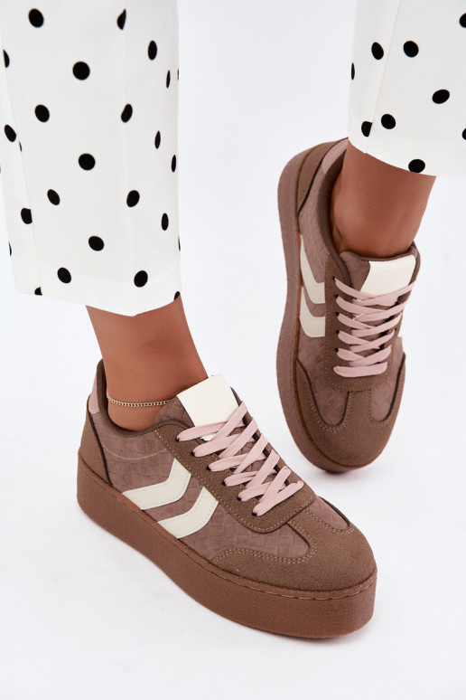 Zapatillas kaki con plataforma y correas Kaya