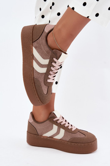 Zapatillas kaki con plataforma y correas Kaya 2