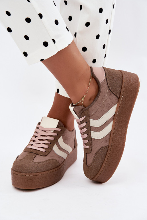 Zapatillas kaki con plataforma y correas Kaya