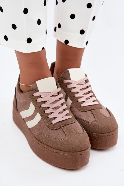 Zapatillas kaki con plataforma y correas Kaya