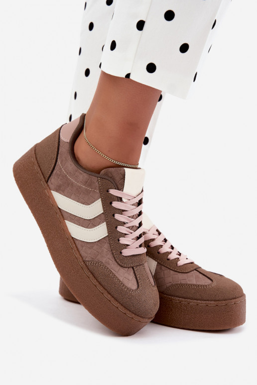 Zapatillas kaki con plataforma y correas Kaya