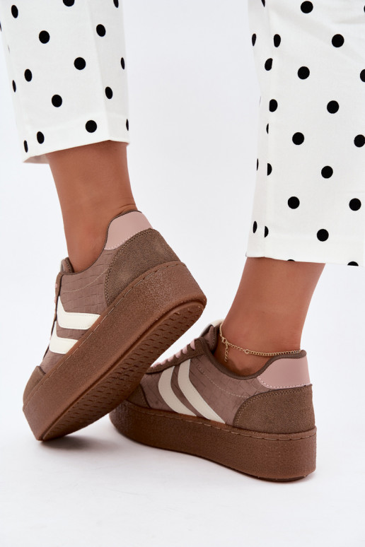 Zapatillas kaki con plataforma y correas Kaya