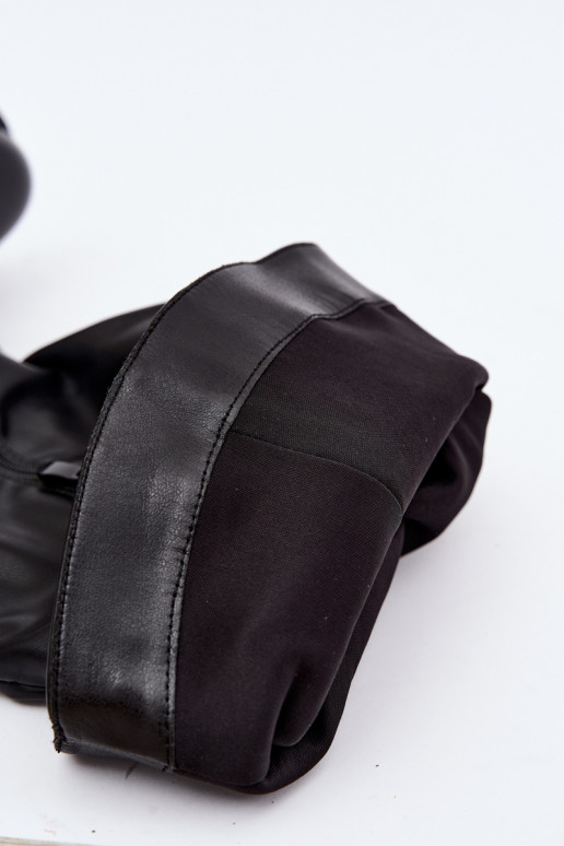 botas altas para mujer con tacones anchos y lazos en color negro Amely