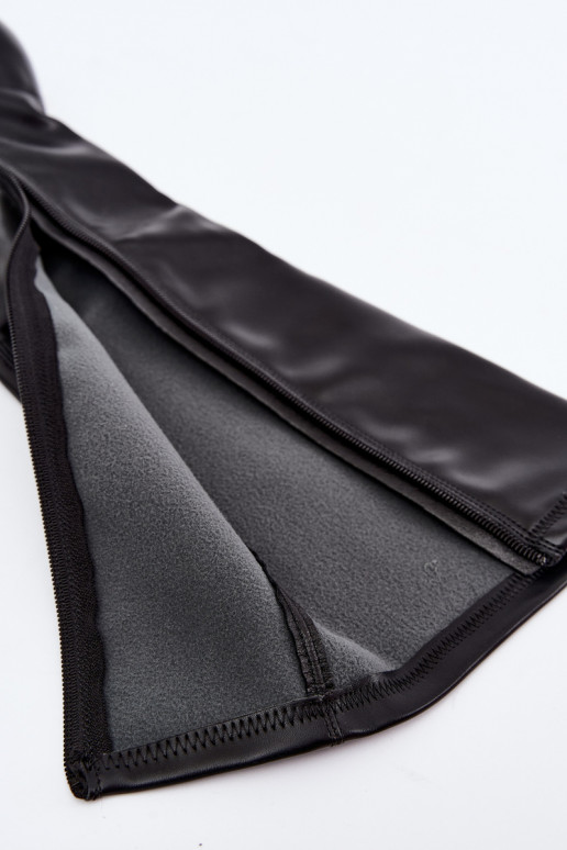 botas altas para mujer con costuras en el eje en color negro Brivana