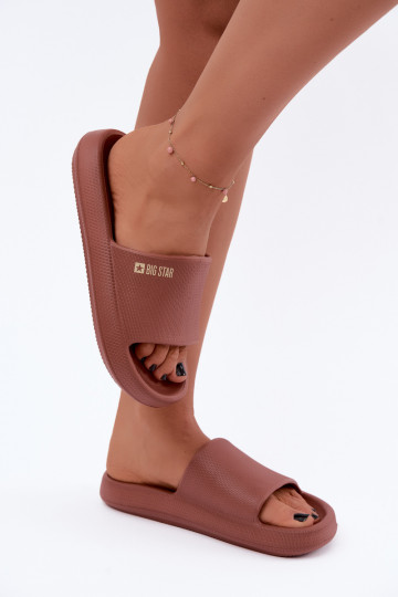 Zapatillas ligeras para mujer Big Star UU274088 en color marrón