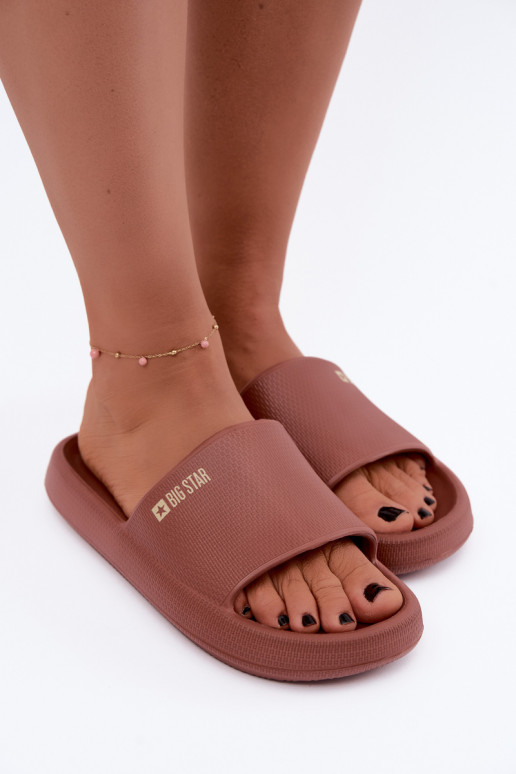 Zapatillas ligeras para mujer Big Star UU274088 en color marrón