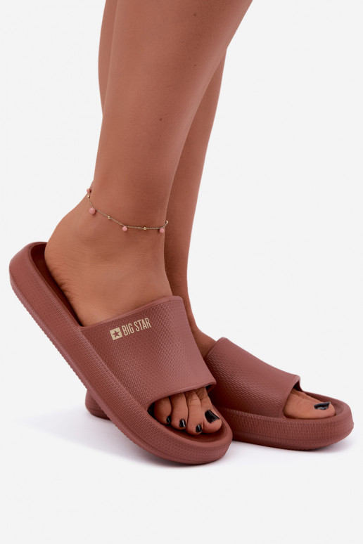 Zapatillas ligeras para mujer Big Star UU274088 en color marrón