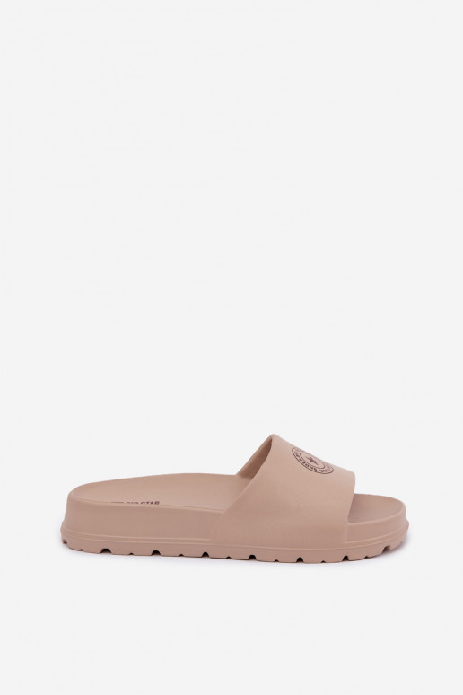 Zapatillas ligeras para mujer Big Star UU274074 en color arena