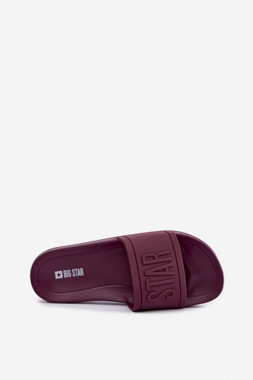 Zapatillas para mujer Big Star UU274070 en color burdeos