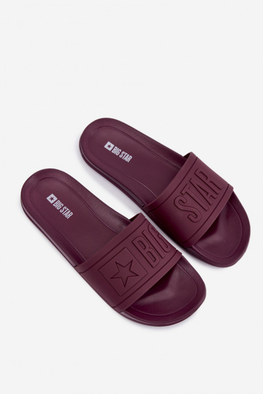 Zapatillas para mujer Big Star UU274070 en color burdeos