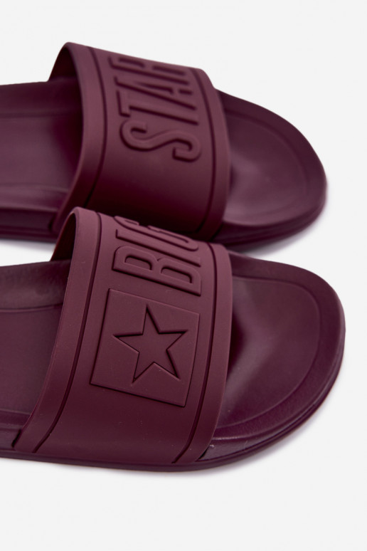 Zapatillas para mujer Big Star UU274070 en color burdeos