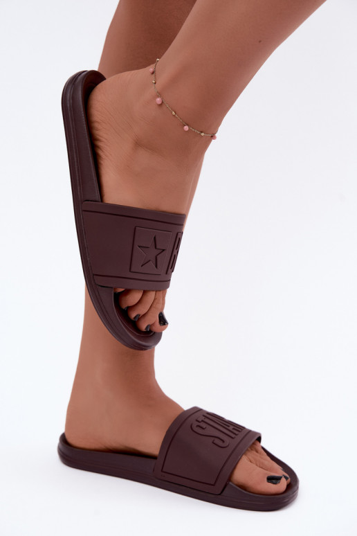 Zapatillas para mujer Big Star UU274072 en color chocolate