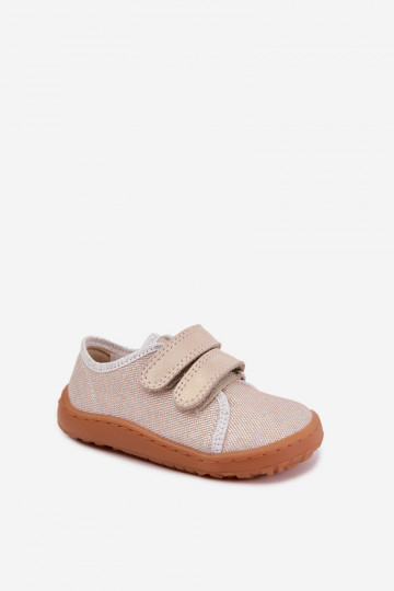 Zapatillas Barefoot para niños Froddo Canvas G1700440-1 Doradas