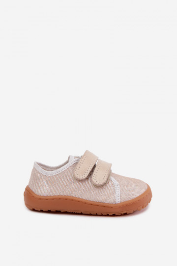 Zapatillas Barefoot para niños Froddo Canvas G1700440-1 Doradas 2