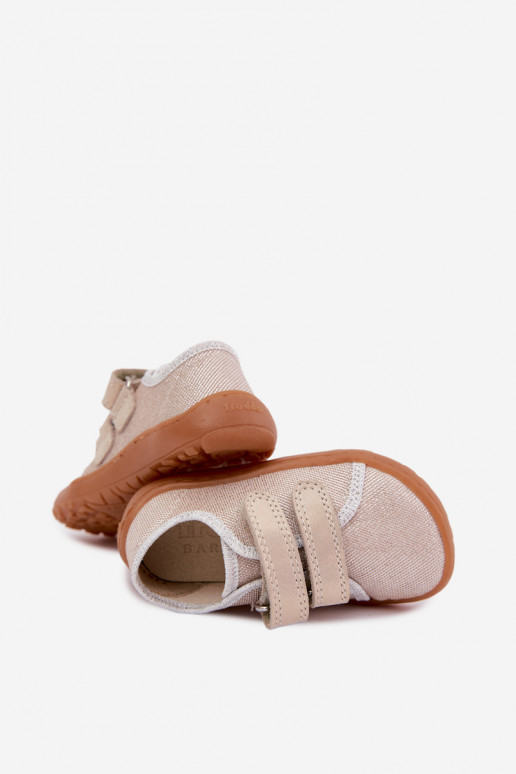 Zapatillas Barefoot para niños Froddo Canvas G1700440-1 Doradas