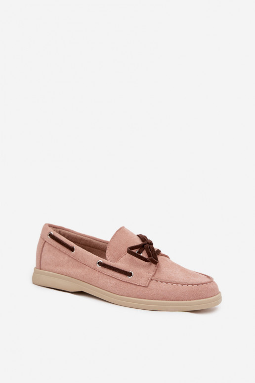 Mocasines de mujer con detalles elegantes Calivra rosa claro