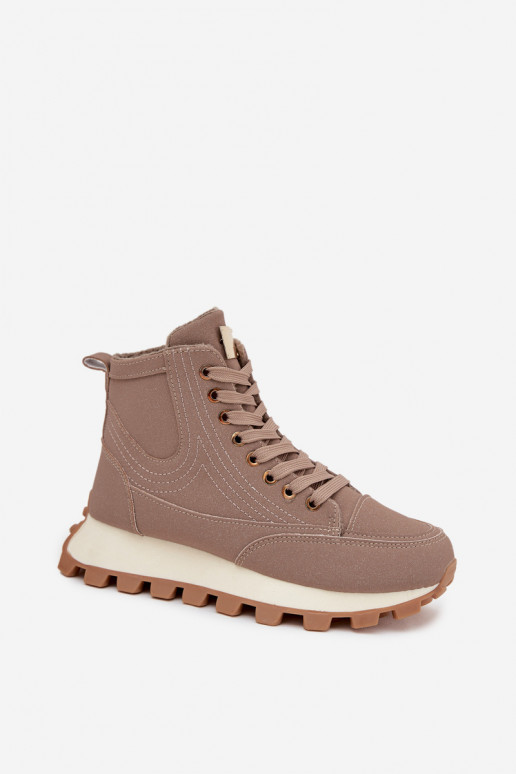 Zapatos aislados para mujer en plataforma Tai turirivira beige