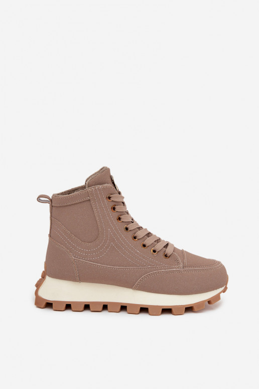 Zapatos aislados para mujer en plataforma Tai turirivira beige
