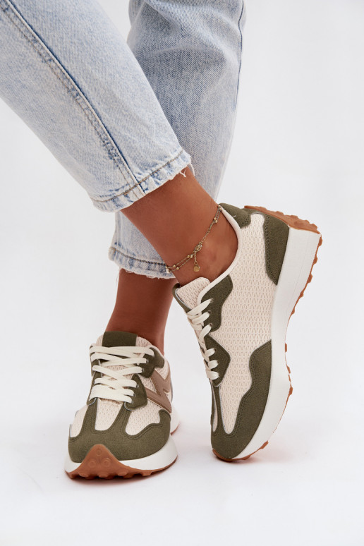 Zapatillas verdes con plataforma Janelora
