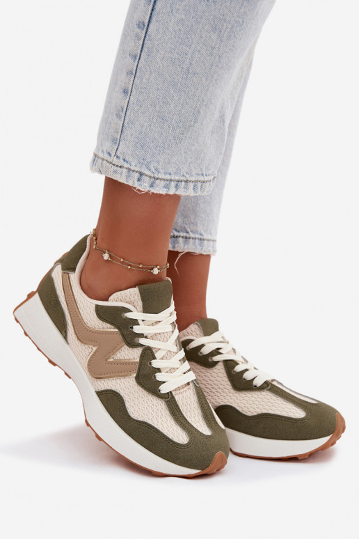 Zapatillas verdes con plataforma Janelora