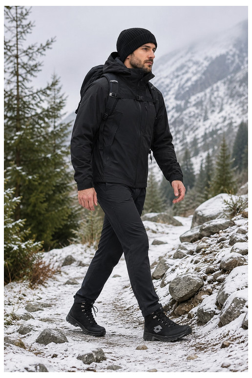 botas de invierno Trekas para hombres aisladas LOTTO 2401210U KETCHAM negras