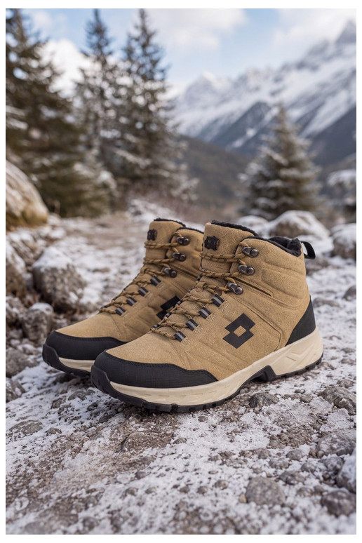 botas de invierno Trekas para hombres aisladas LOTTO 2401210U KETCHAM marrones