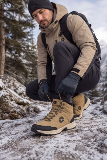 botas de invierno Trekas para hombres aisladas LOTTO 2401210U KETCHAM marrones 2