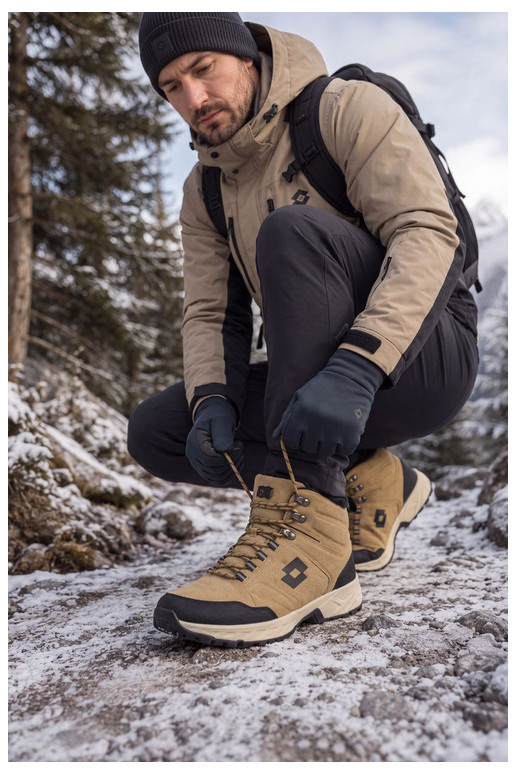 botas de invierno Trekas para hombres aisladas LOTTO 2401210U KETCHAM marrones
