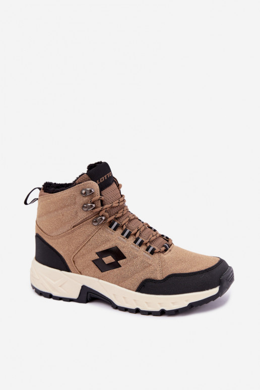 botas de invierno Trekas para hombres aisladas LOTTO 2401210U KETCHAM marrones