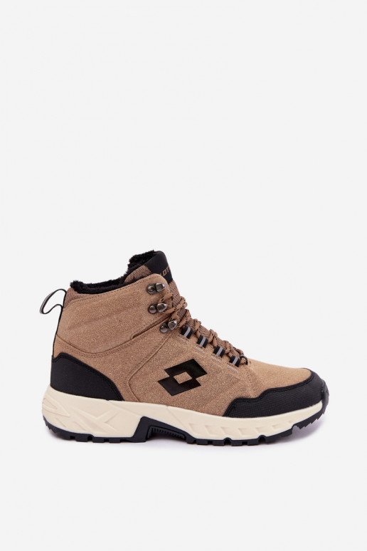 botas de invierno Trekas para hombres aisladas LOTTO 2401210U KETCHAM marrones