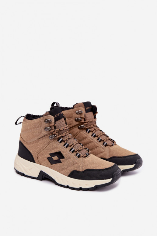 botas de invierno Trekas para hombres aisladas LOTTO 2401210U KETCHAM marrones
