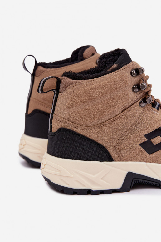 botas de invierno Trekas para hombres aisladas LOTTO 2401210U KETCHAM marrones