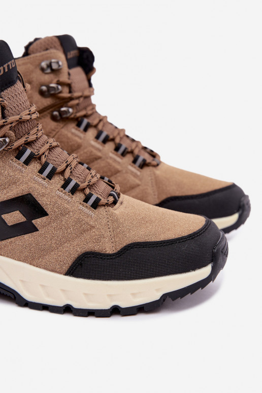 botas de invierno Trekas para hombres aisladas LOTTO 2401210U KETCHAM marrones