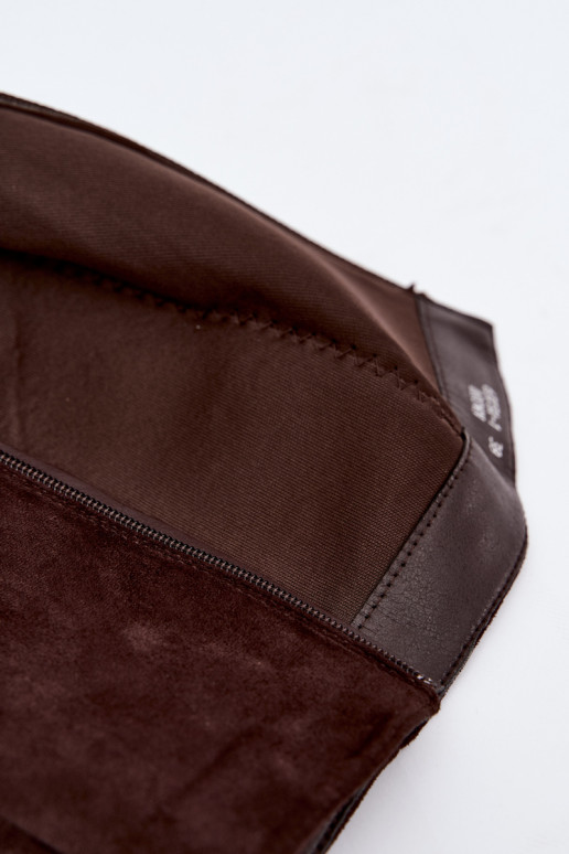 botas altas para mujer con tacón cuadrado color caramelo Carlin