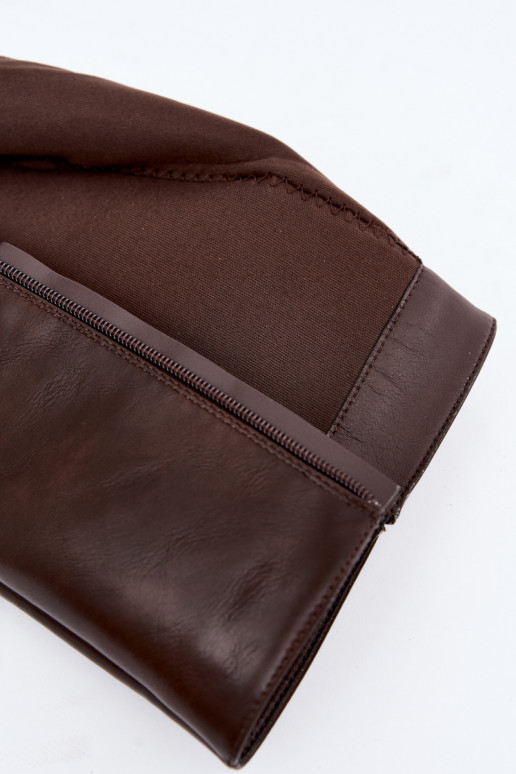 botas altas para mujer con tacón aisladas color caramelo Katelle