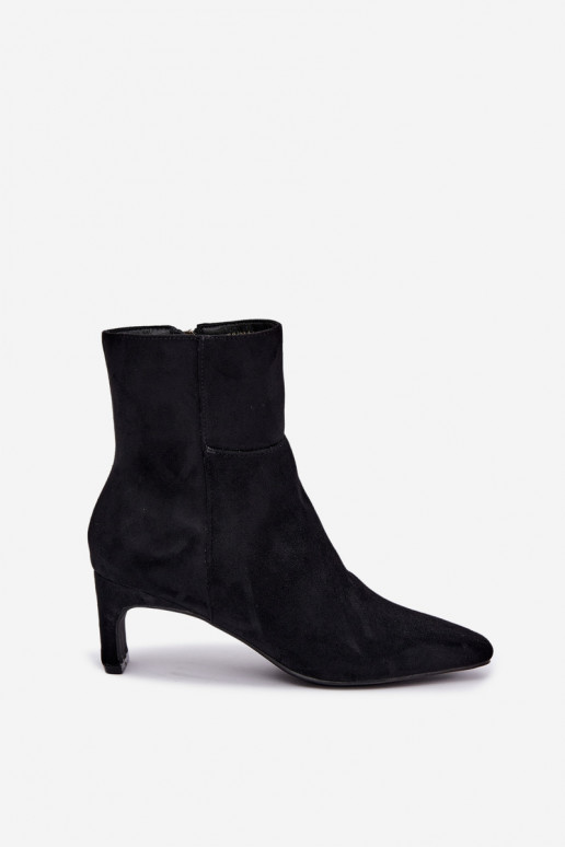 botines de mujer con tacón en negro Rileya