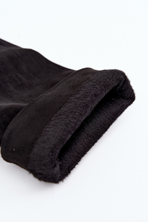 botas altas de mujer tipo slip-on, forradas con tacones finos en negro Olivienne