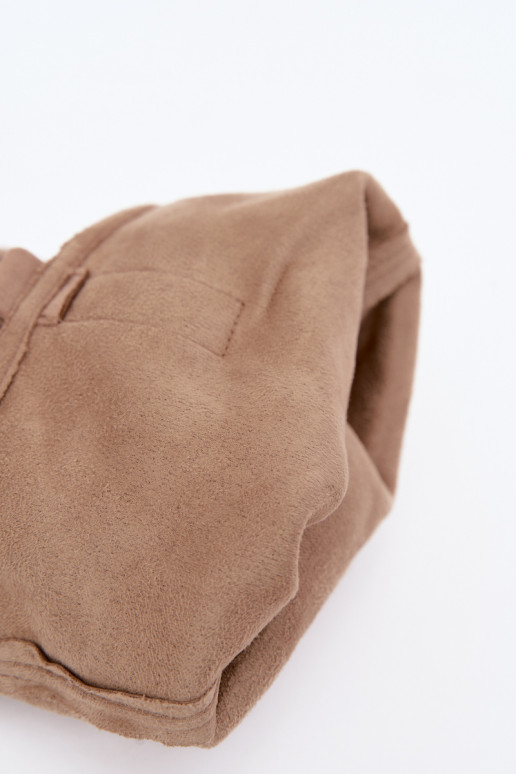 botas altas arrugadas de mujer estilo vaquero con correas y tacones en color arena Adria