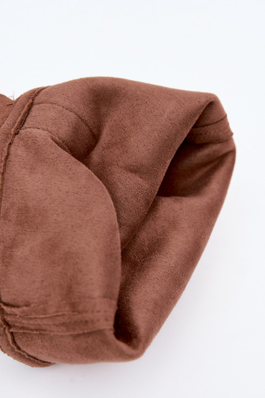 botas altas arrugadas de mujer estilo vaquero con correas y tacones en color marrón Adria