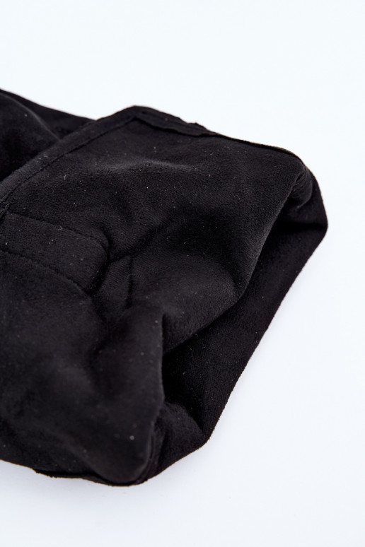 botas altas arrugadas de mujer estilo vaquero con correas y tacones en negro Adria