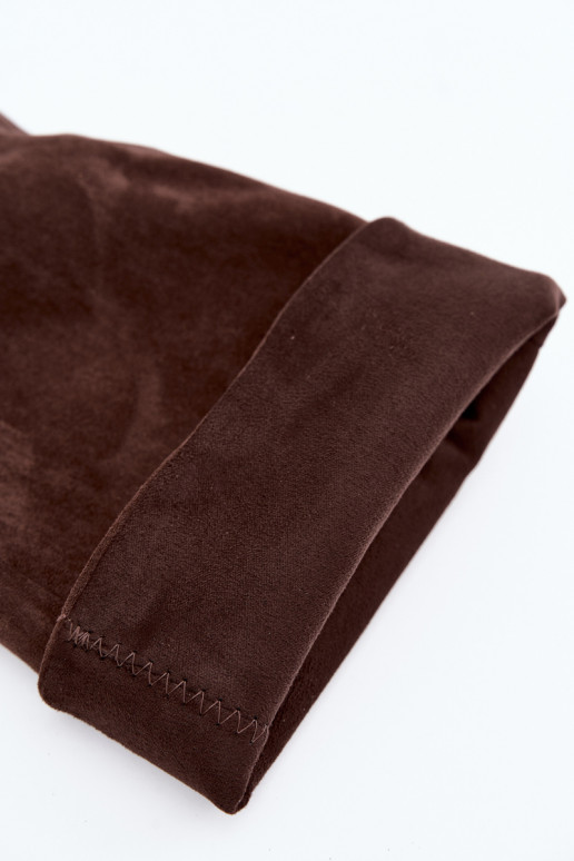 botas altas de mujer tipo slip-on con tacones finos en CzekoladoĮe Caliya