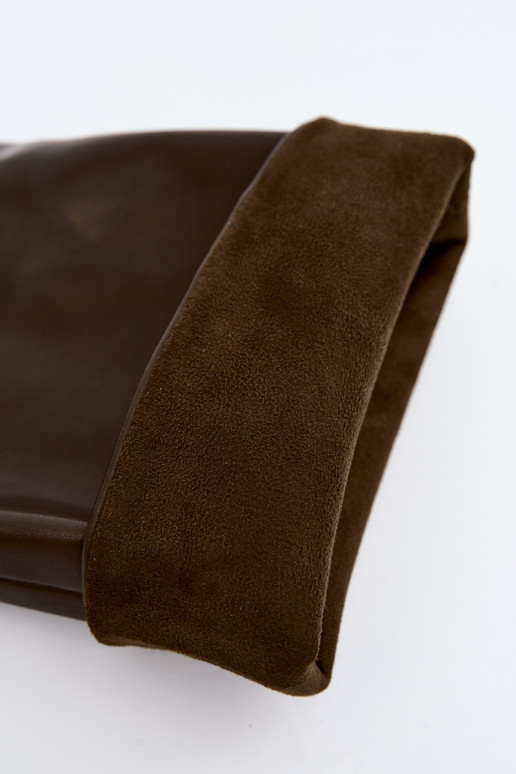 botas altas de mujer tipo slip-on con tacones en CzekoladoĮe Emeline